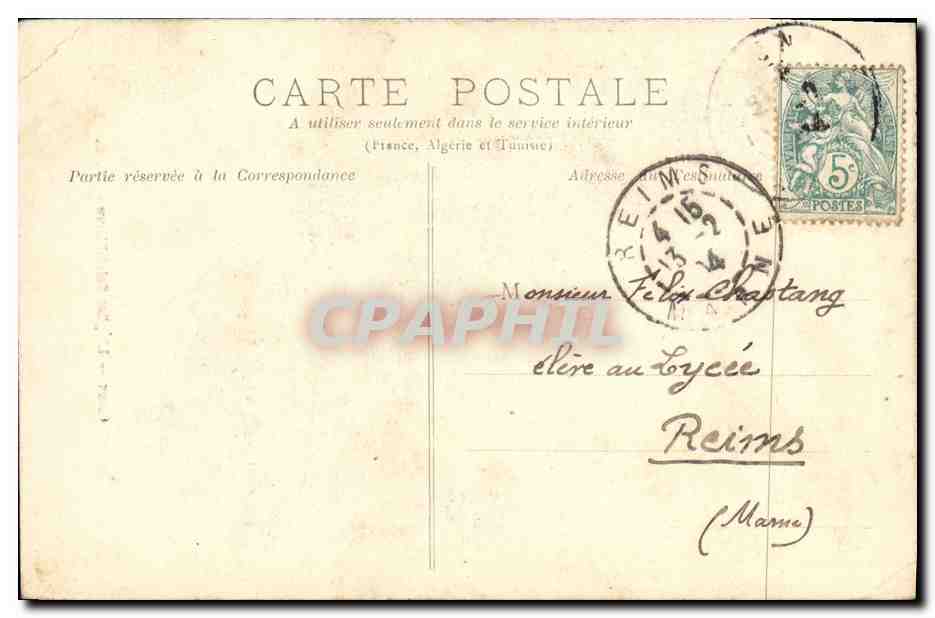 CPA Caen L Eglise Saint Pierre — Verso