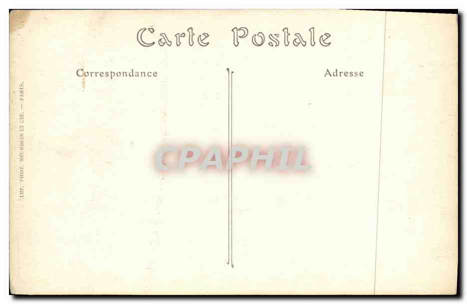 CPA Caen Ancien Hotel de Than  — Verso