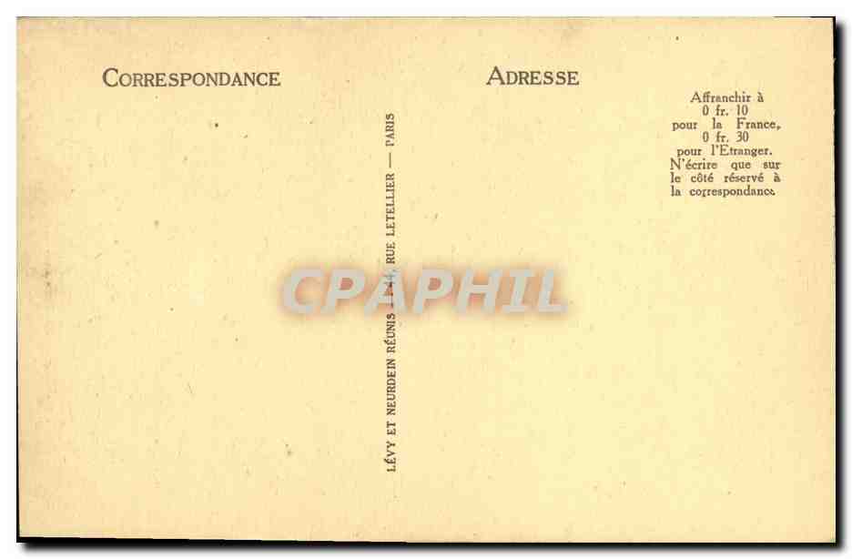 CPA Caen Ancien Hotel de Vilois — Rückseite