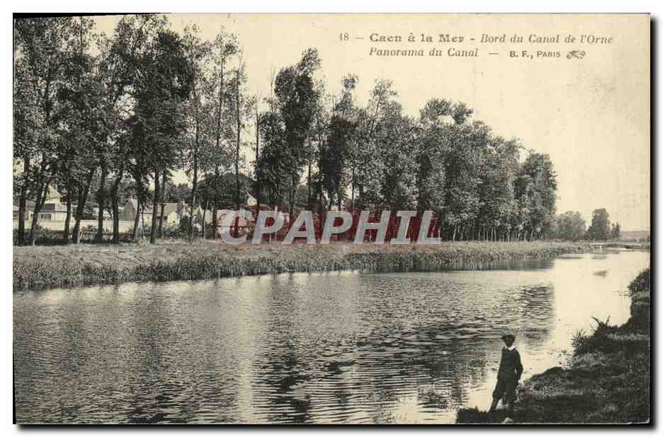 Caen à la Mé - Panorama du Canal - Bord du Canal de l'Orne — B.F., PARIS