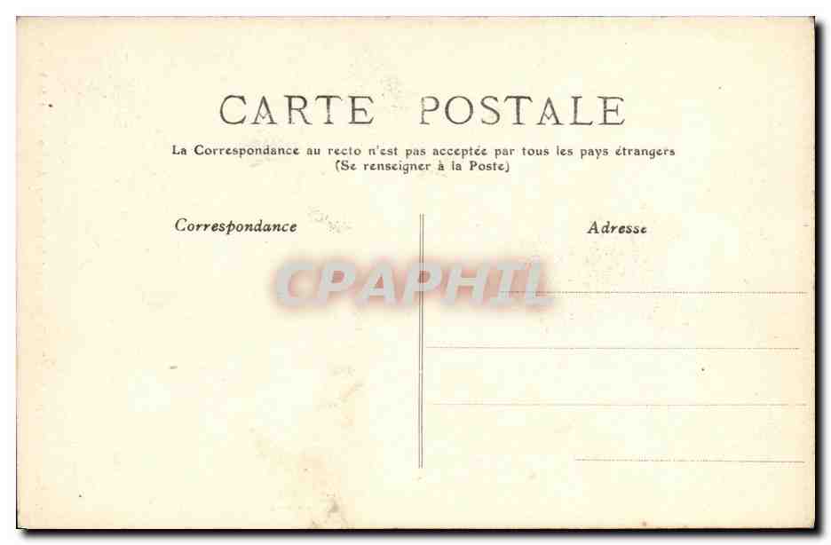 CPA Caen Porche d Entree de l Hotel de La Bourse  — Verso