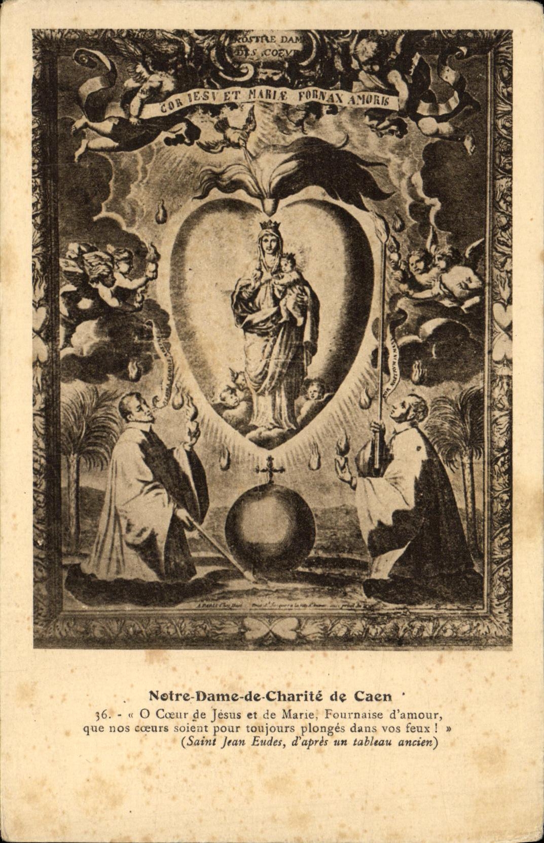 CPA Notre Dame de Charite de Caen Jesus Marie 