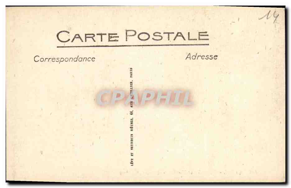 CPA Caen Vieux Saint Nicolas Arcades romanes — Verso