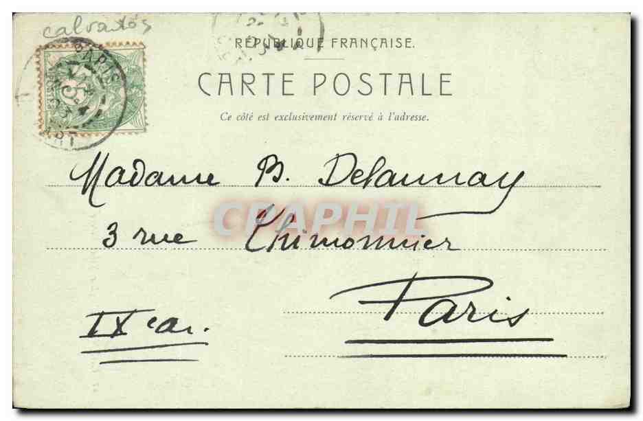 CPA Caen L Eglise Saint Pierre  — Verso