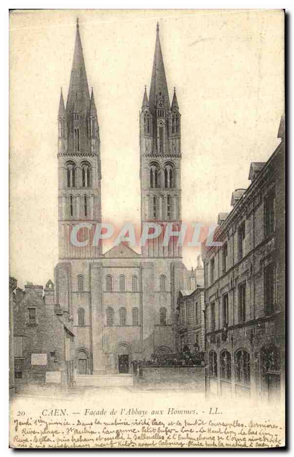 CPA Caen Facade De L Abbaye aux Hommes