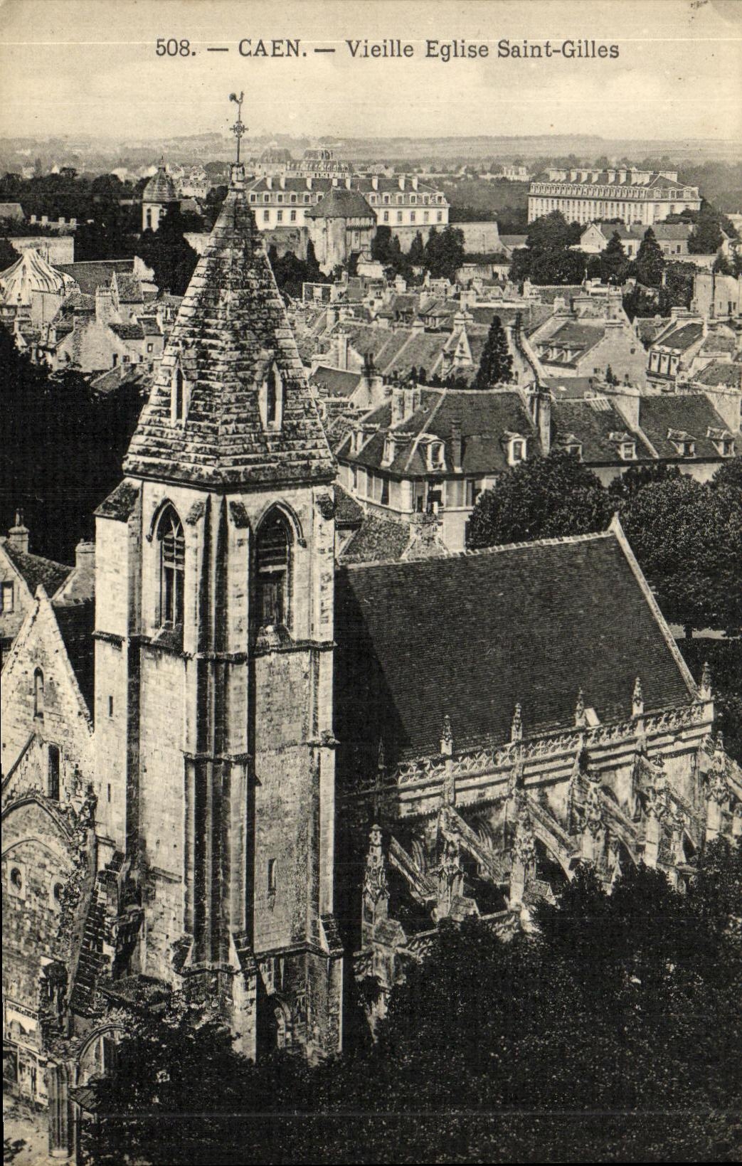 CPA Caen Vielle Eglise Saint Gilles 
