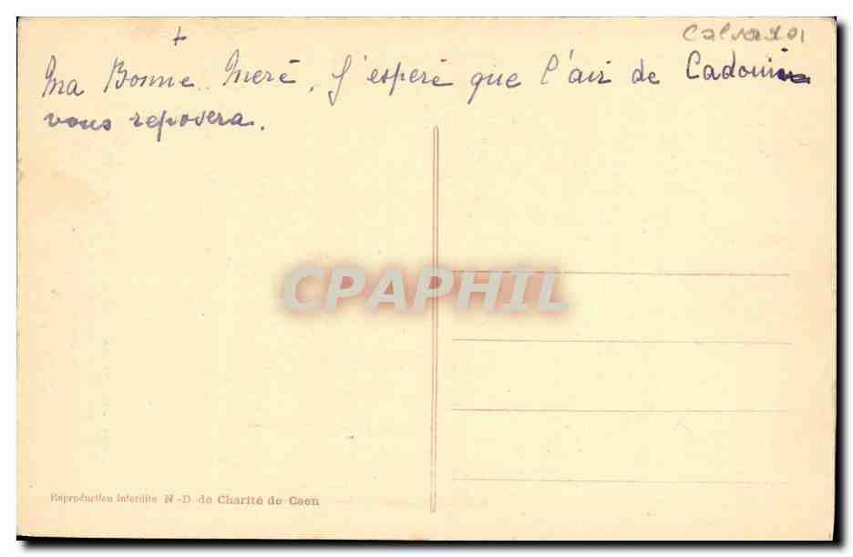 CPA Caen  — Verso
