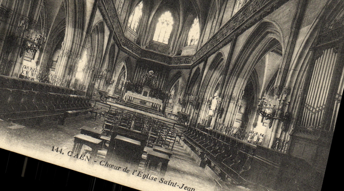 CPA Caen Choeur De L Eglise Saint Jean Orgue