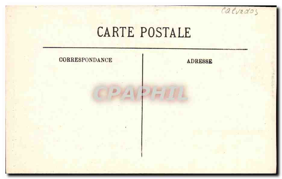 CPA Caen La Facade de l Abbaye Aux Dames — Verso
