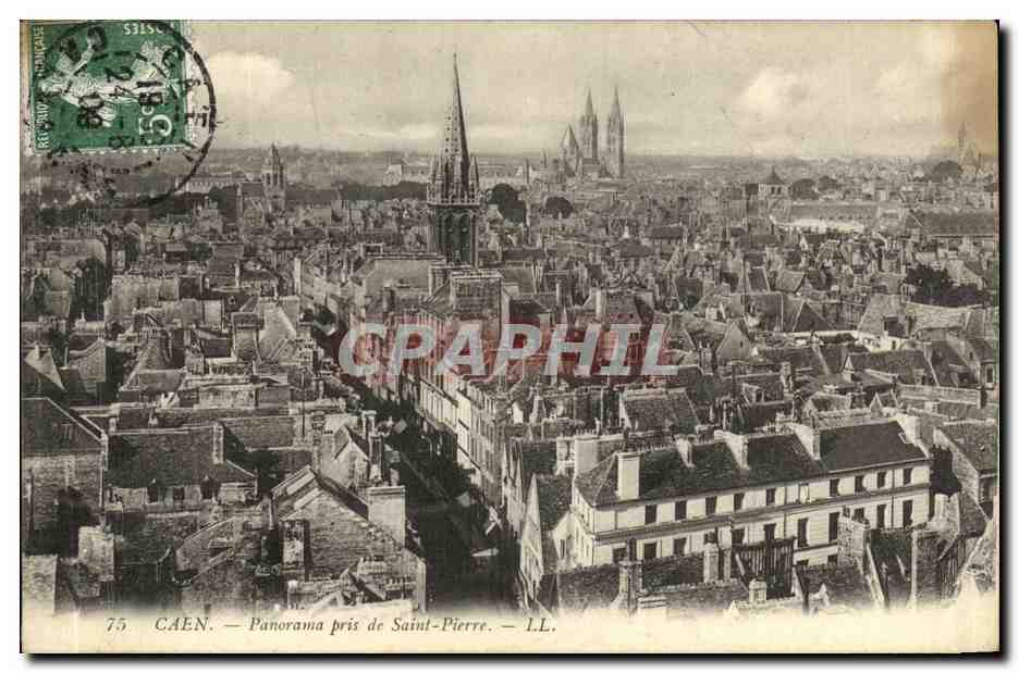 CPA Caen Panorama Pris de Saint Pierre 