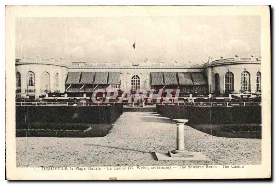 CPA Deauville La Plage Fleurie