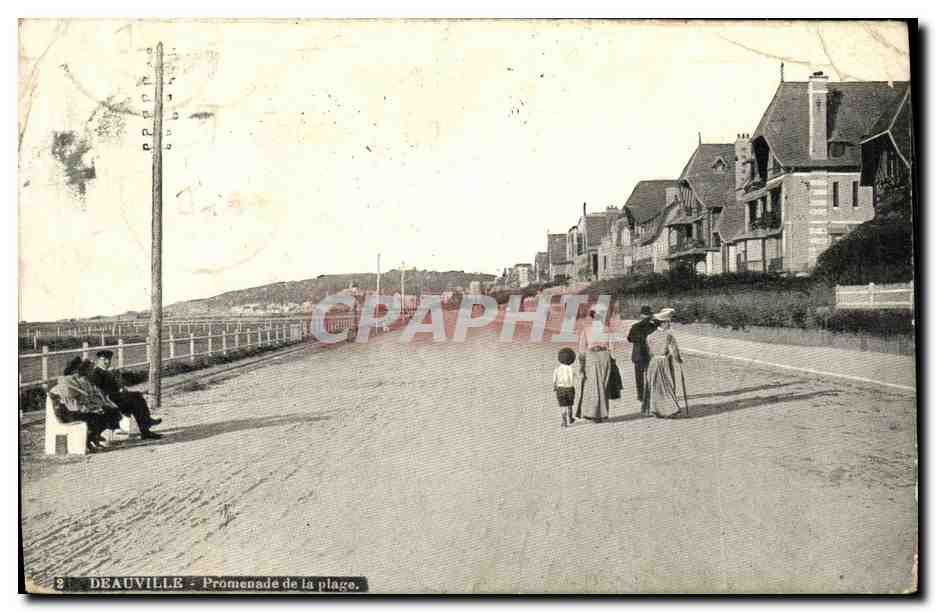 Deauville - Promenade de la plage — CPA n°8 — éditeur AQUA-PHOTO