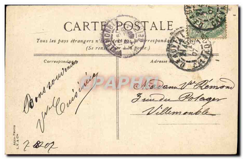 Deauville - Promenade de la plage — CPA n°8 — éditeur AQUA-PHOTO — Reverso