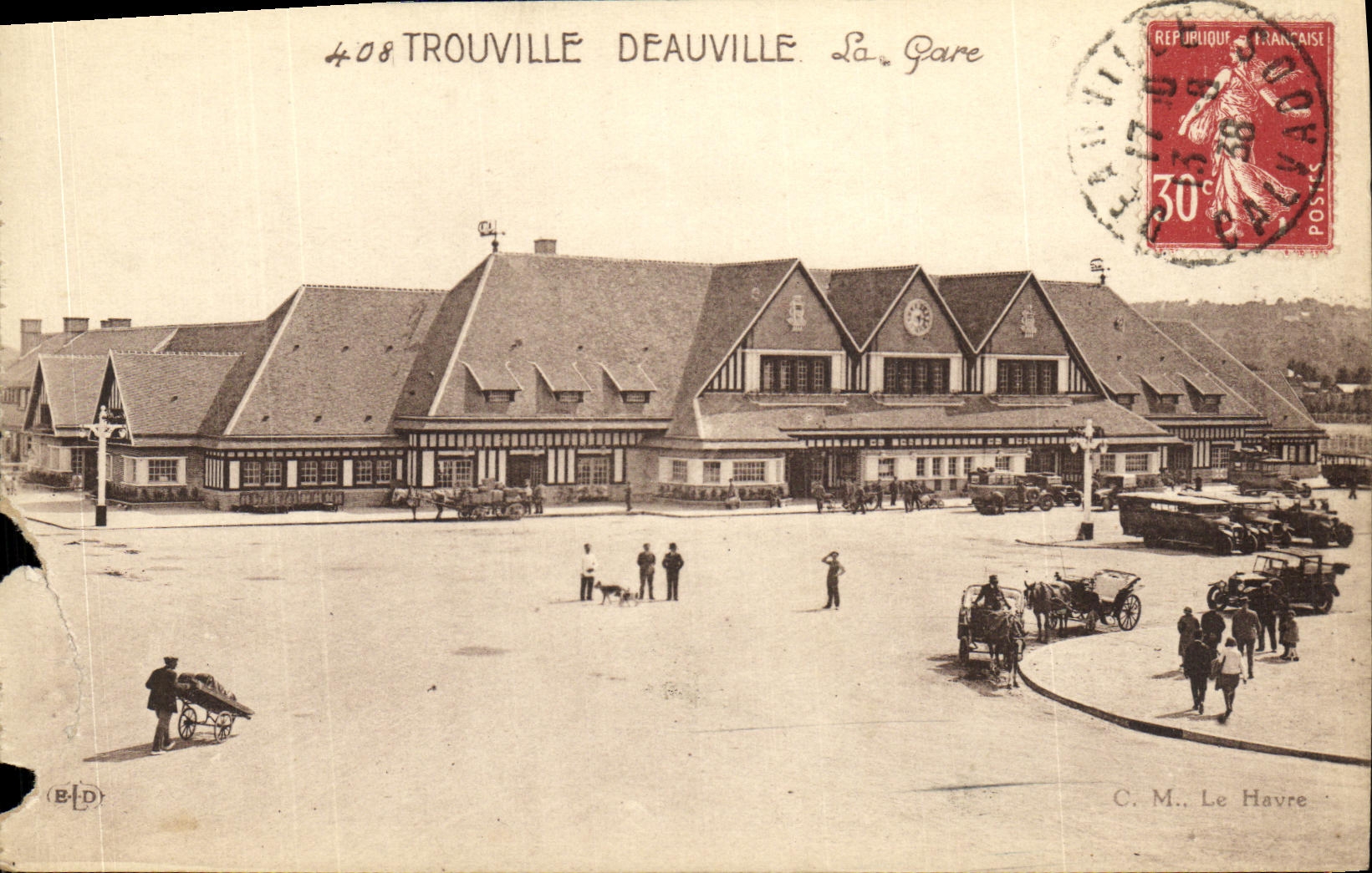 CPA Deauville La gare