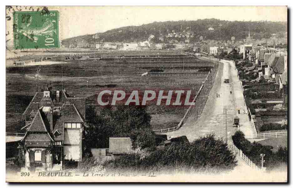 Deauville — The Terrace and Crossing — Publisher Lévy Fils & Cie, no. 204