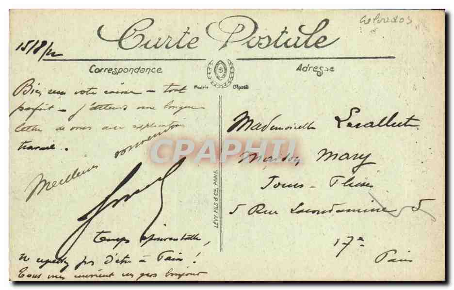 Deauville — The Terrace and Crossing — Publisher Lévy Fils & Cie, no. 204 — Back