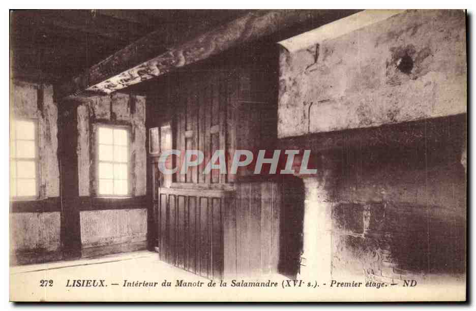CPA Lisieux Interieur Du Manoir de la Salamandre Premier etage