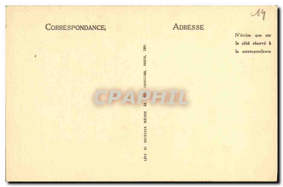 Lisieux — La Cathédrale — Édition Maurice Duvey, Lisieux — Verso