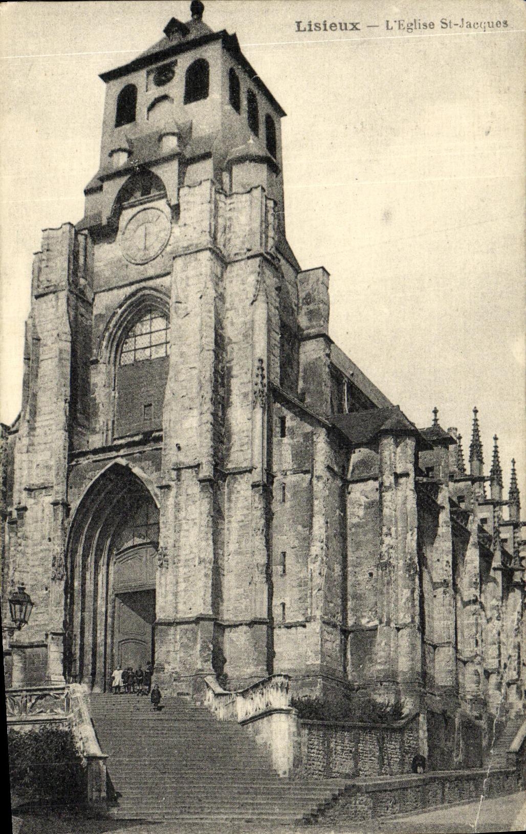 CPA Lisieux L Eglise St Jacques