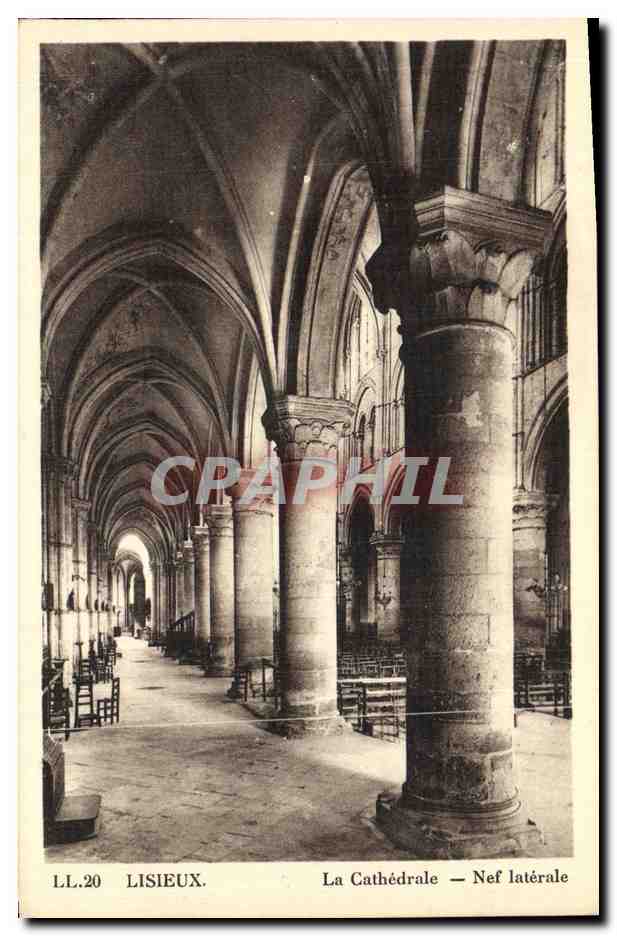 CPA Lisieux La Cathedrale Nef Laterale 