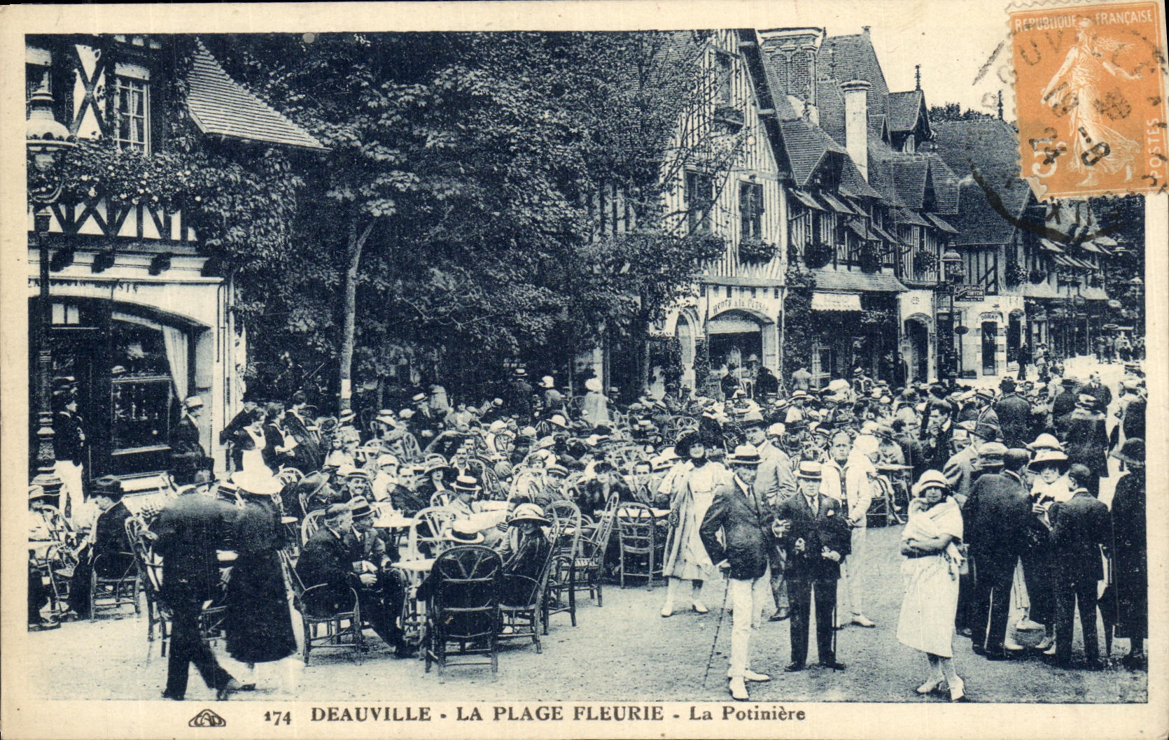 Deauville - La Plage Fleurie - La Potinière — éditeur La Potinière, n° 474
