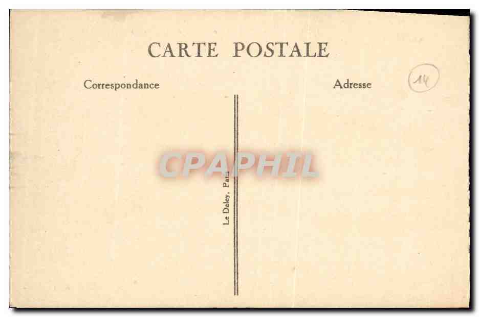 Deauville — View of the Casino and Gardens — Publisher Le Deley, Paris, no. 405 — Back