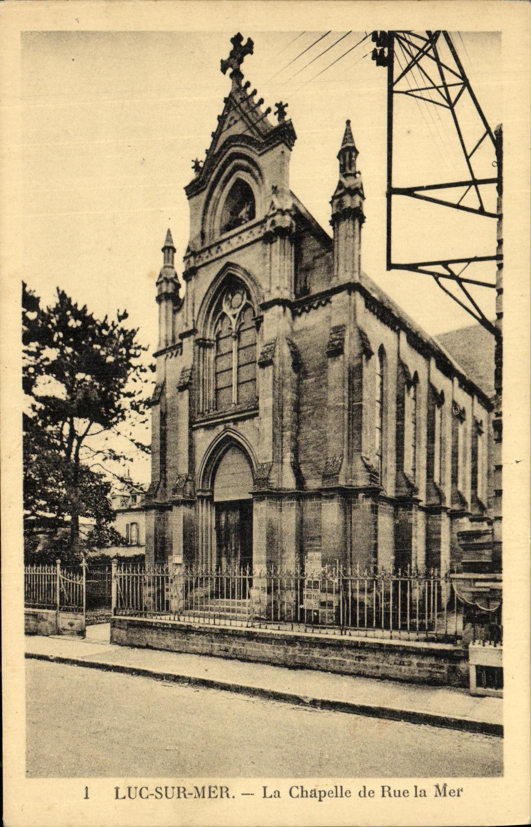 CPA Luc Sur Mer La Chapelle de Rue La Mer 