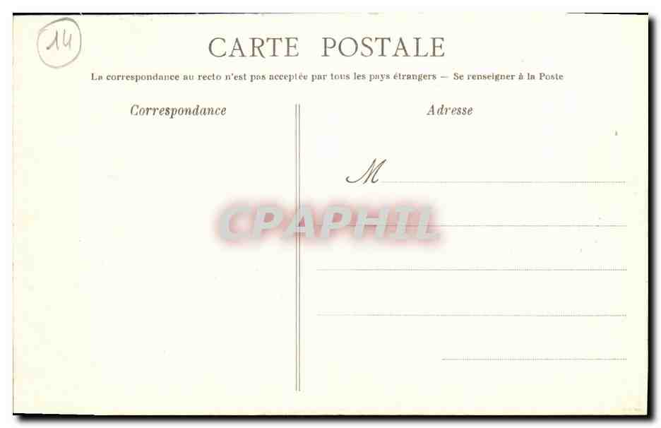 CPA Luc Sur Mer La Digue et La Plage a Maree Montante  — Rückseite