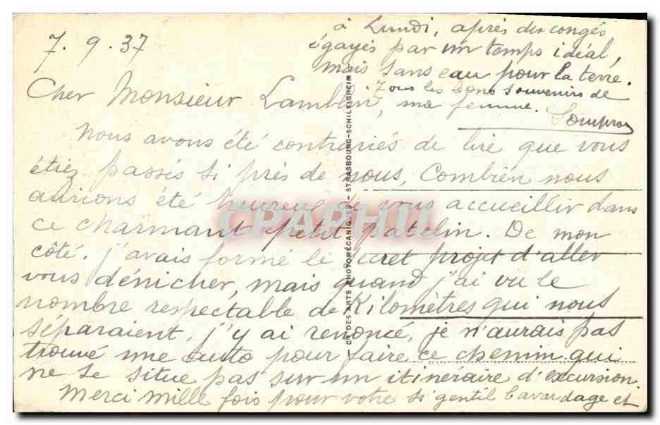 CPA Luc Sur Mer La Plage  — Verso