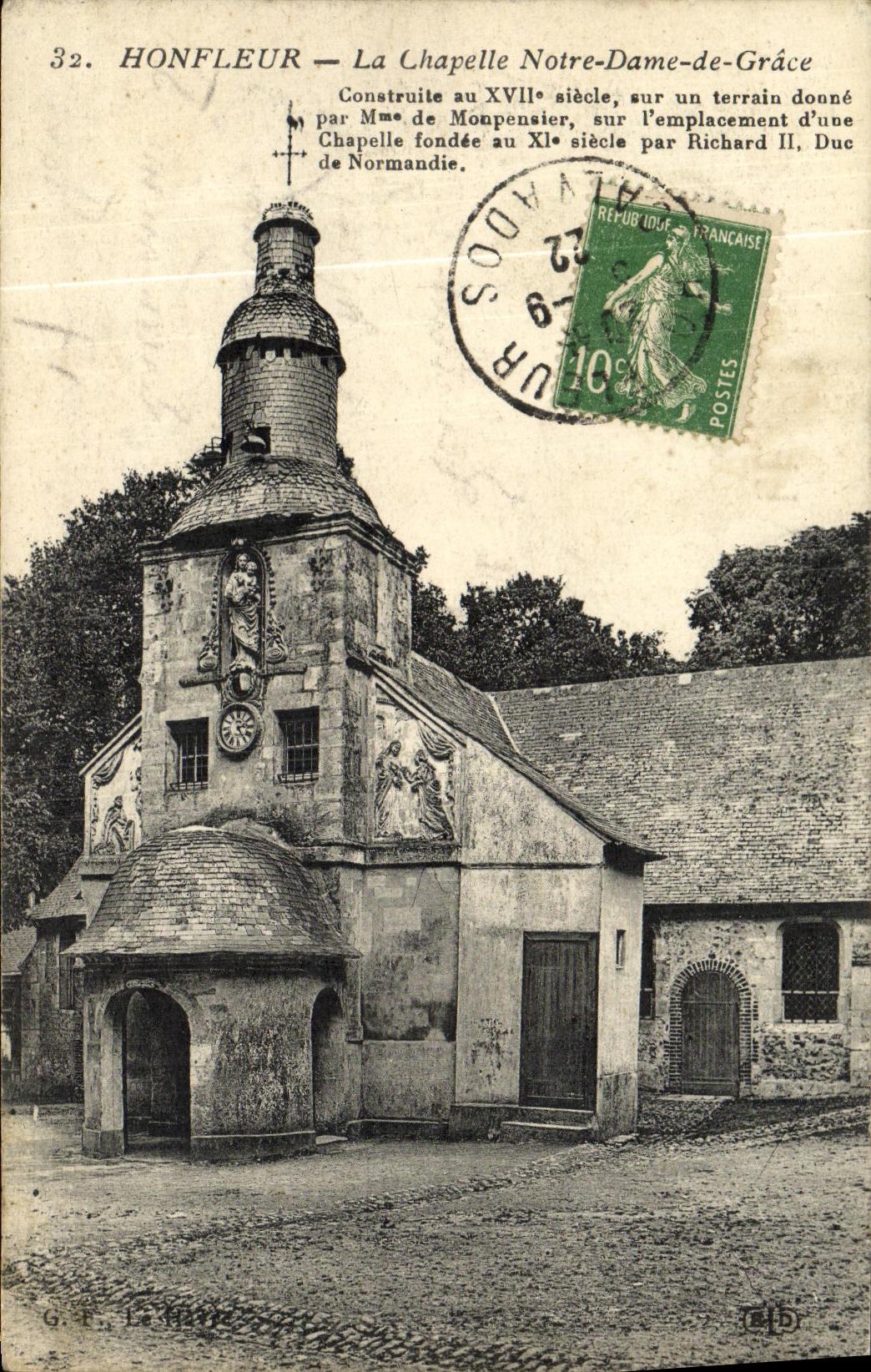 CPA Honfleur La Chapelle Notre Dame De Grace 