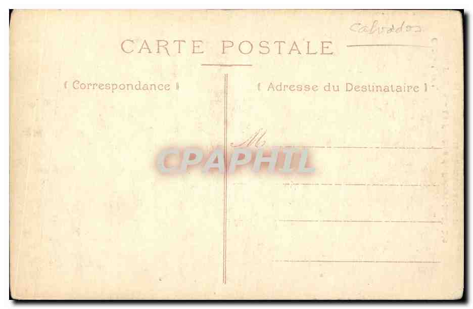 CPA Falaise La Fenetre de Robert Le Diable et l entree de la chambre d Arlette  — Verso