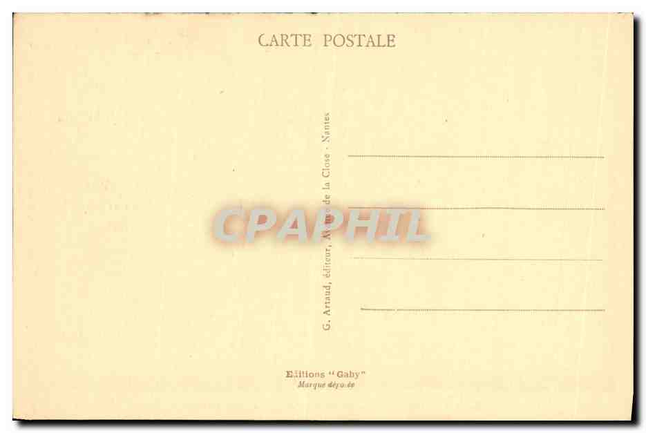 CPA Falaise Place du Marche et Eglise Saint Gervais — Verso