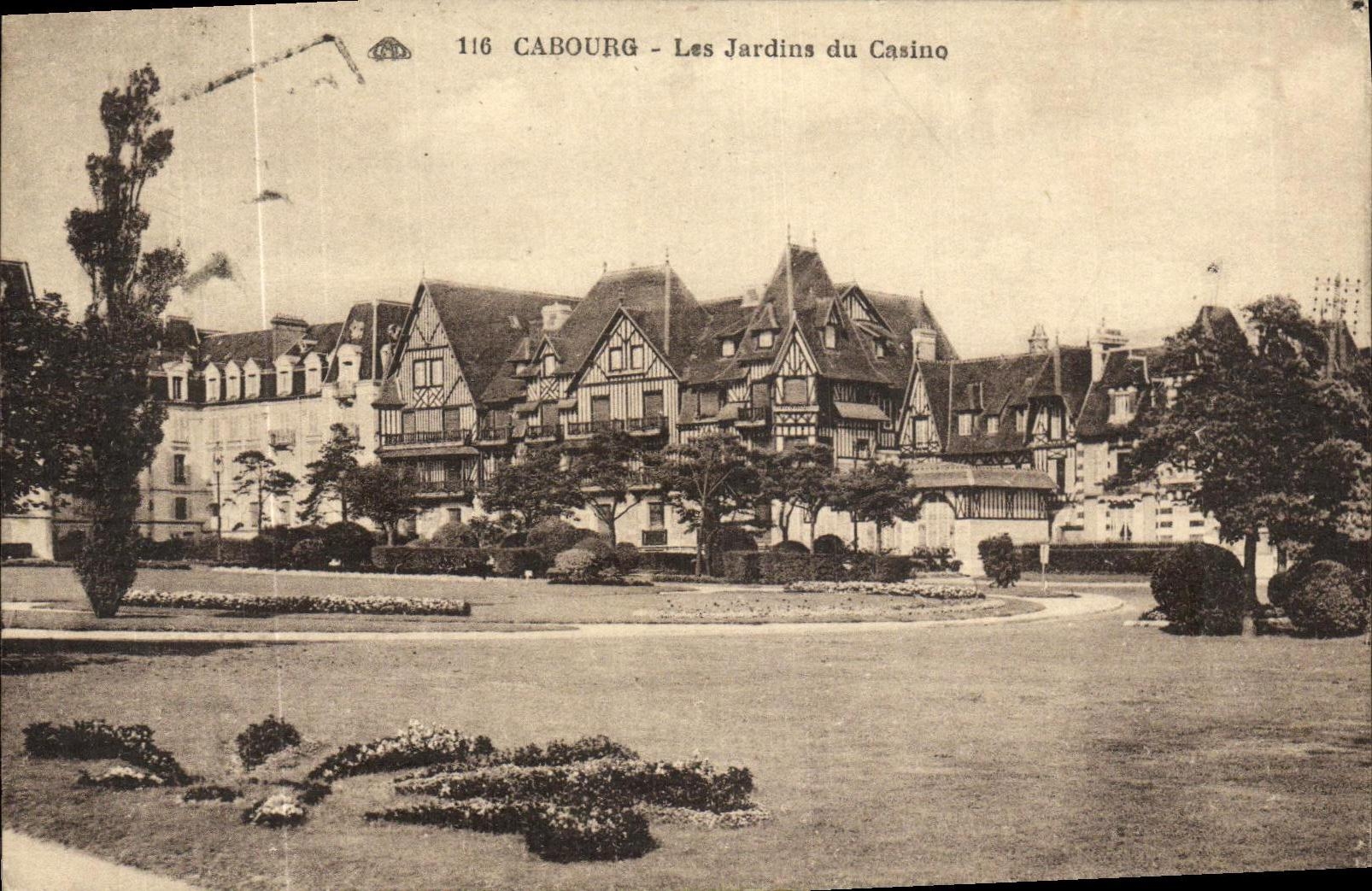 Cabourg — Les Jardins du Casino — Éditeur : Art Décoratif des Arts Phonographiques, n° 116