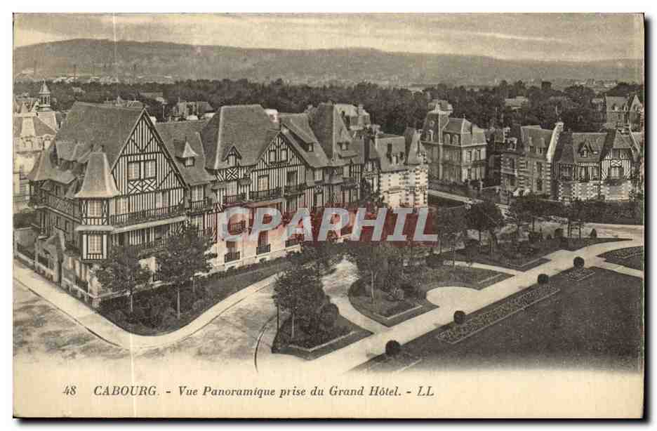 Cabourg - Vue Panoramique prise du Grand Hôtel - LL