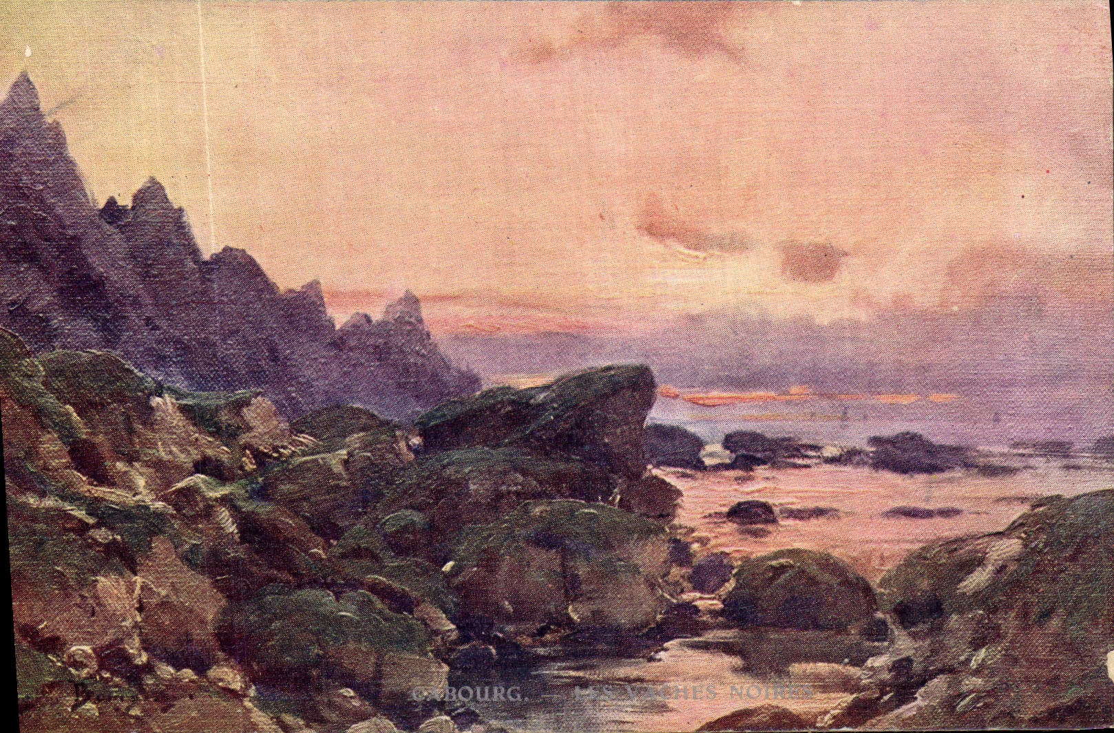 Carbourg — Les Vaches Noires — Éditeur Eug. Bourg, série S. XXIV