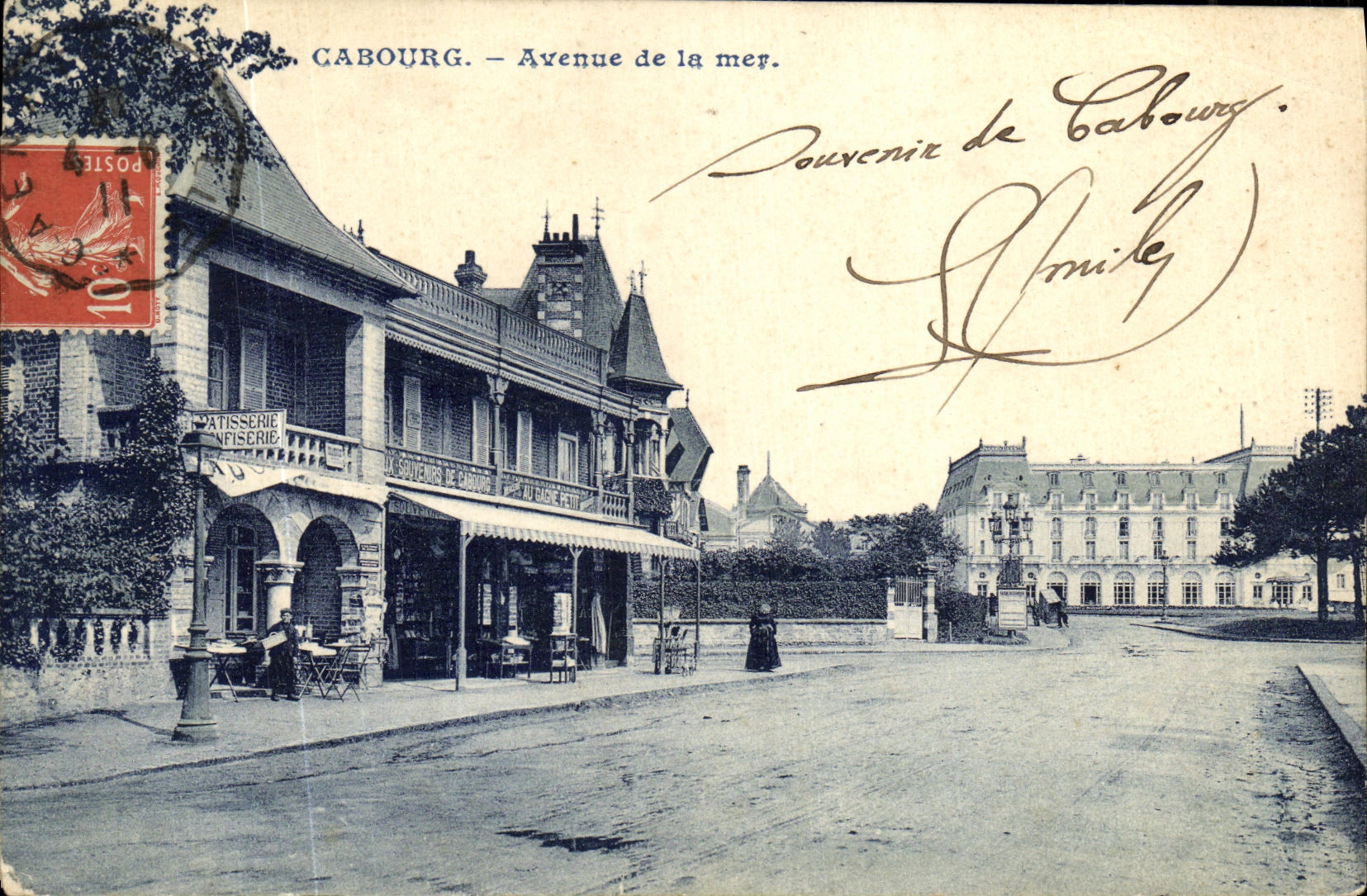 CPA Cabourg Avenue de La Mer Patisserie Confiserie