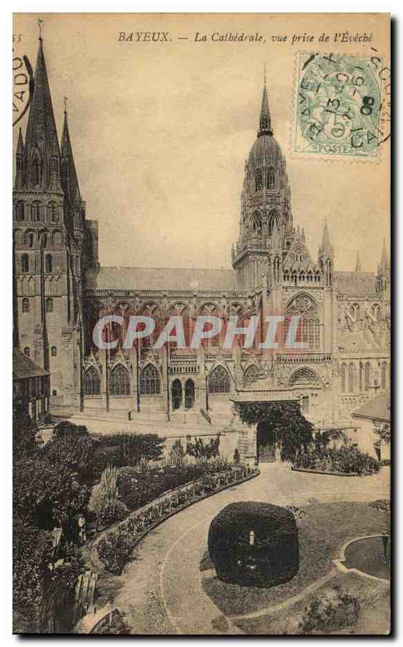 Bayeux — La Cathédrale, vue prise de l'Évêché