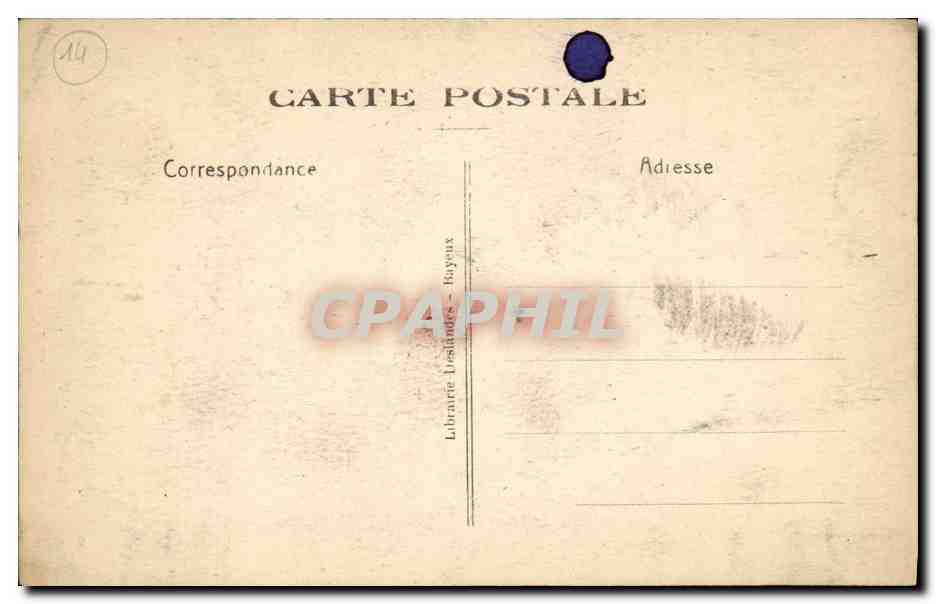 Cathédrale de Bayeux — La Grande Nef et les arcades Romanes — Coll. R.D. n°250 — Verso