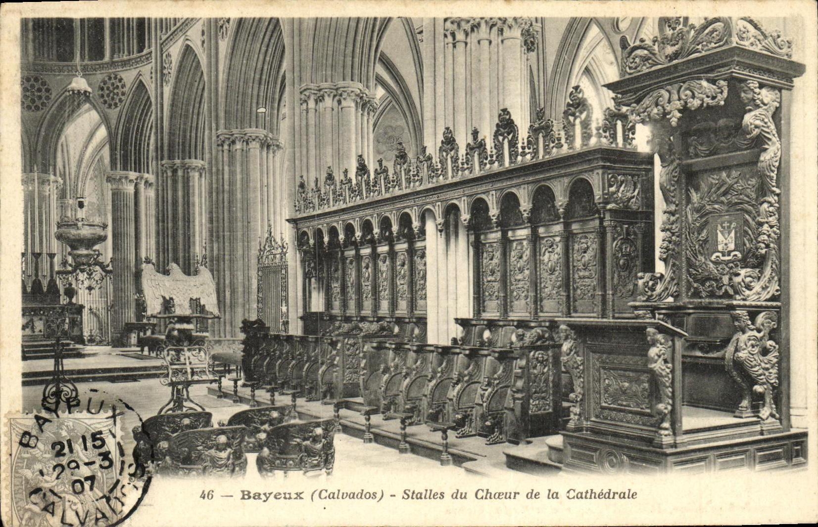 Bayeux (Calvados) — Stalles du Chœur de la Cathédrale — Librairie Bayeusaine TOSTAIN