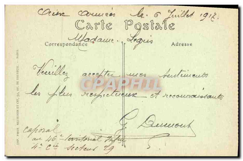 Bayeux — La Cathédrale, vue prise de l'Evêché — ND. Phot. — Reverso