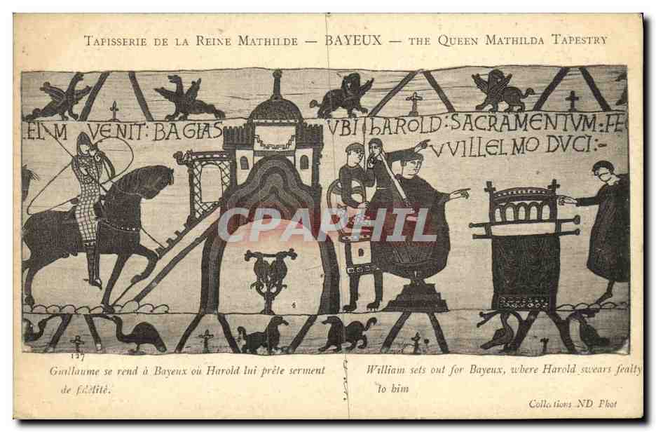 Tapisserie de la Reine Mathilde — Bayeux — The Queen Mathilda Tapestry — scène du serment de Harold