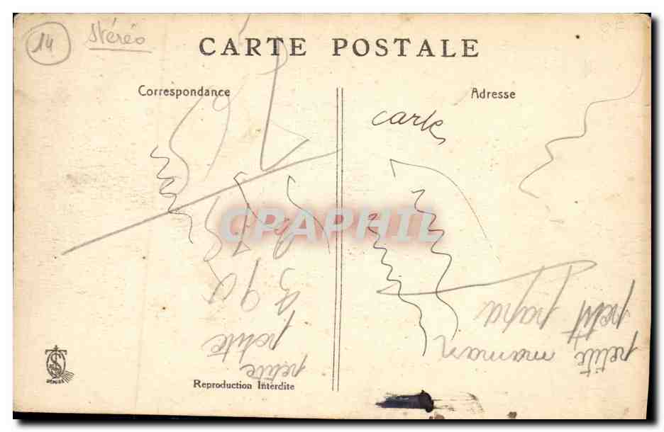 La Procession du 30 Sept. 1925, à Lisieux — Retour au Carmel — Dans la Grande Rue. — Verso