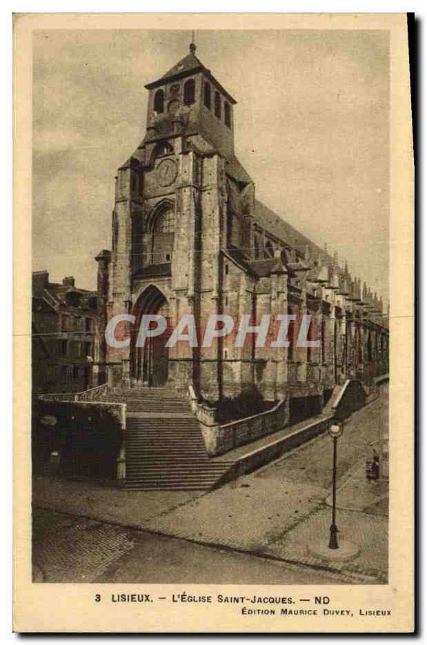 CPA Lisieux L Eglise Saint Jacques