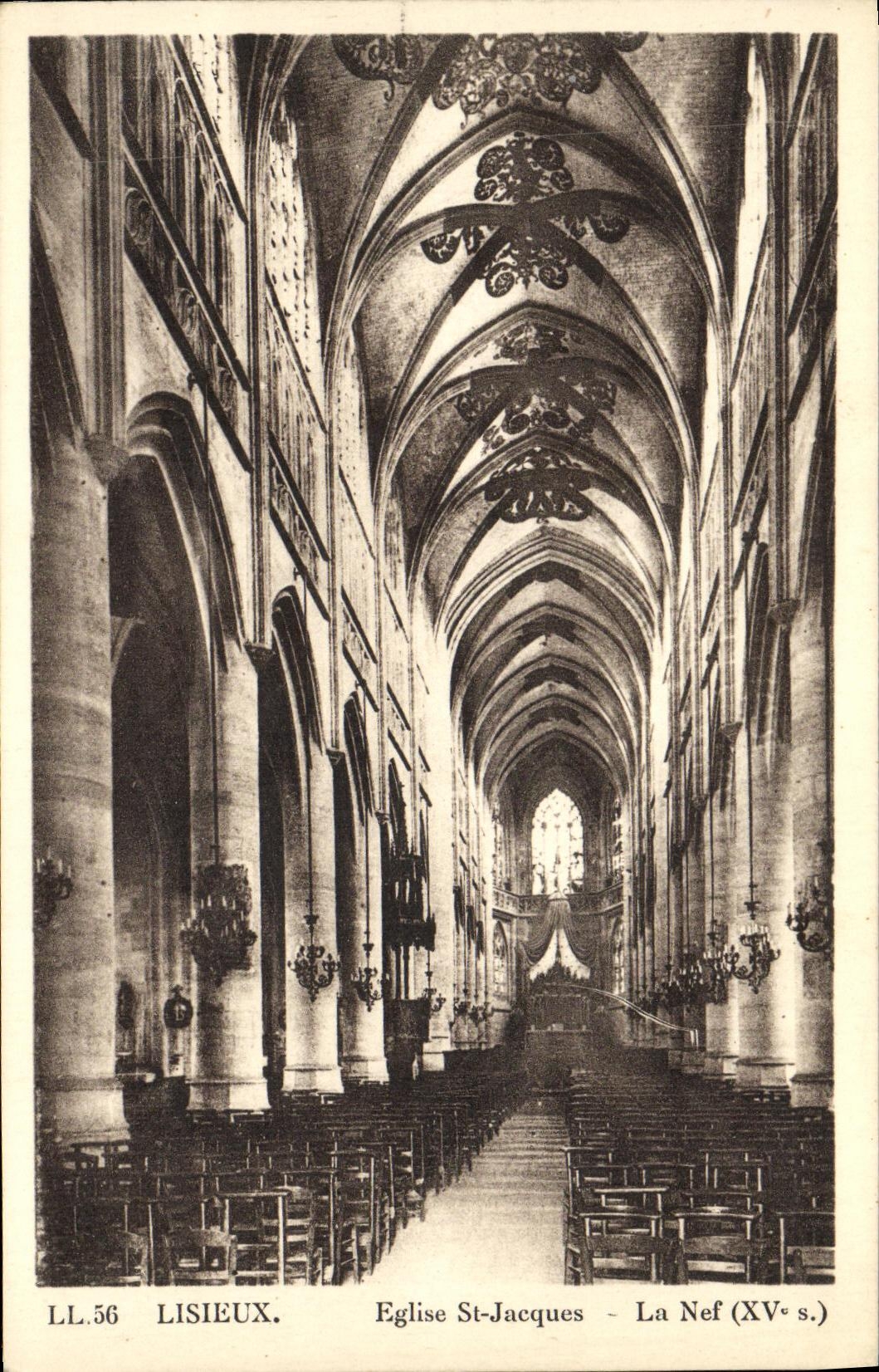 Lisieux — Église St-Jacques — La Nef (XVe s.)