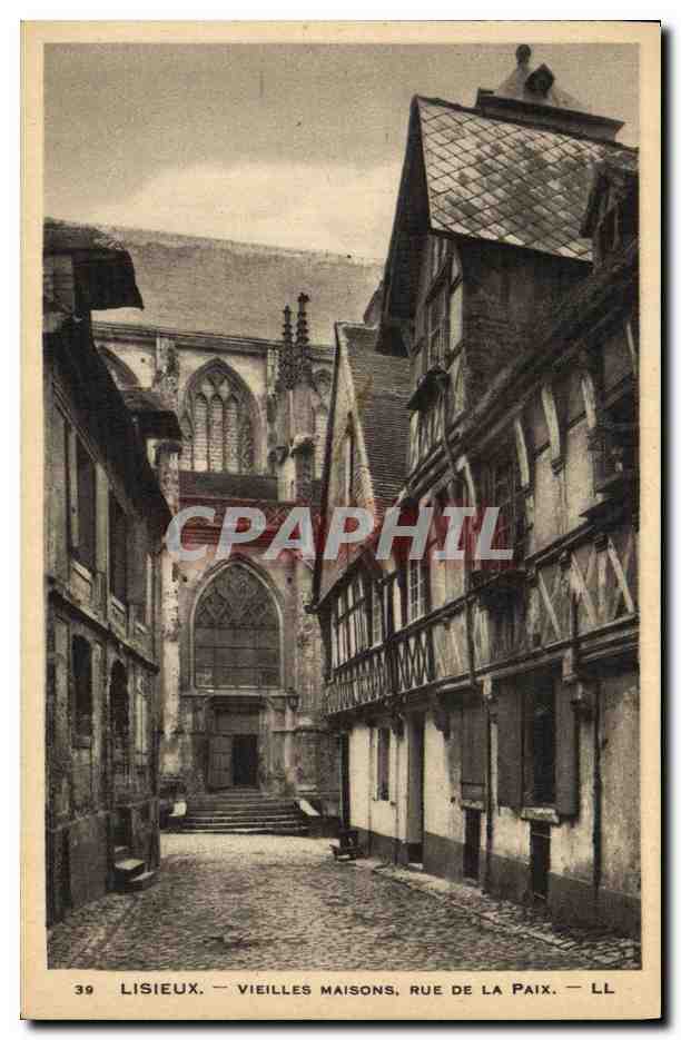 CPA Lisieux Vieilles Maisos Rue De La Paix 