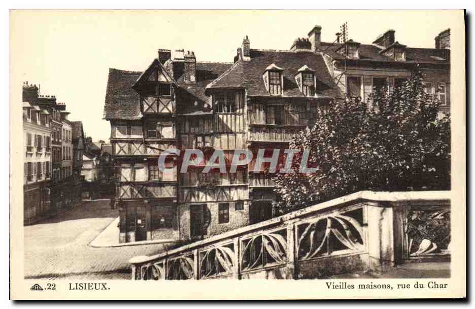 CPA Lisieux Vieilles Maisons Rue de Char 