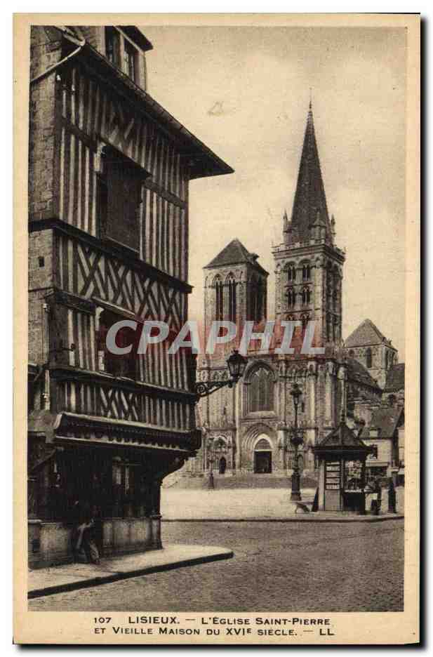 CPA Lisieux L Eglise Saint Pierre 