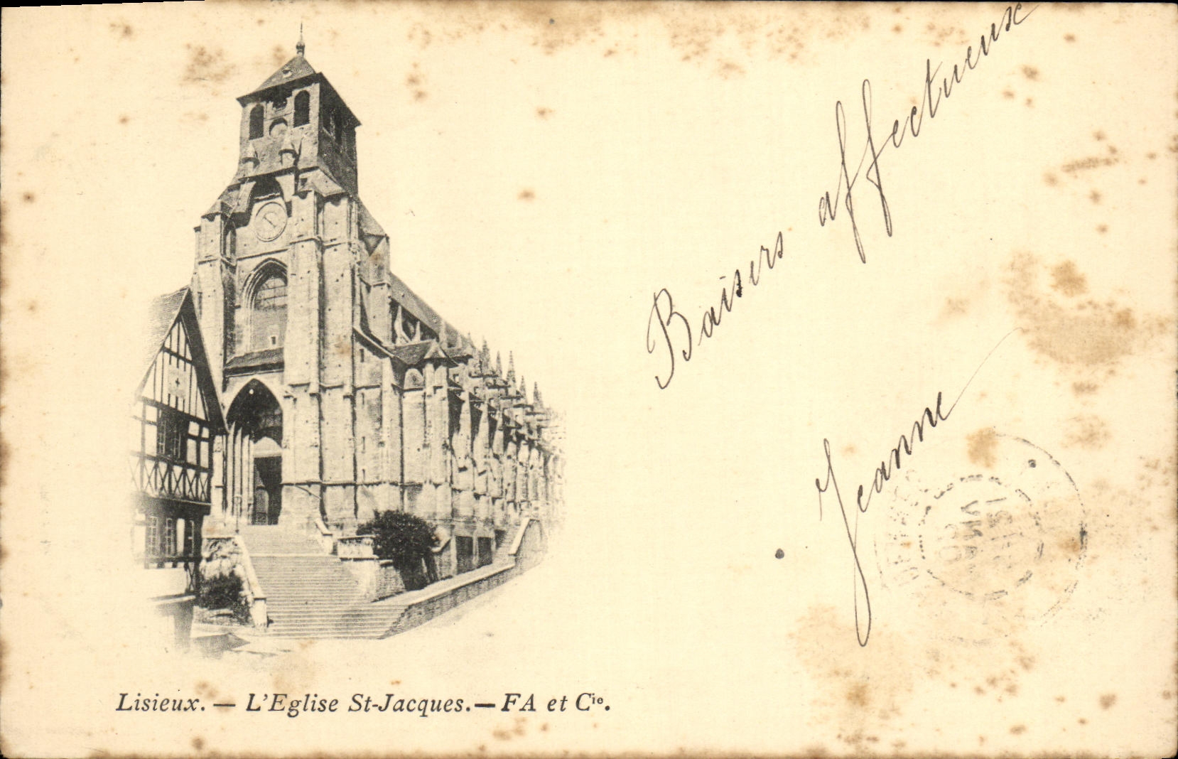 CPA Lisieux L Eglise St Jacques