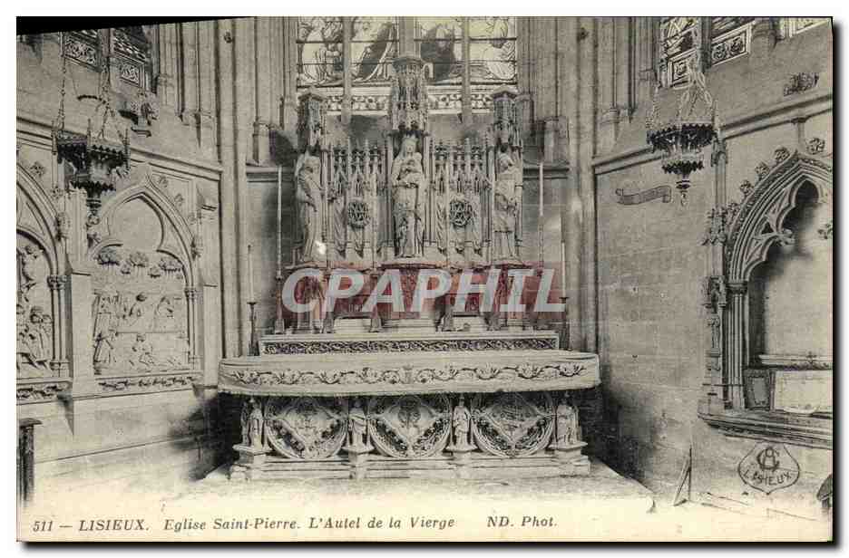 Lisieux — Église Saint-Pierre. L'Autel de la Vierge — E. Asheux, n° 511