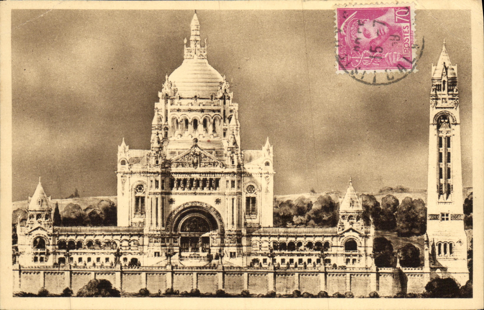 CPA La Basilique De Lisieux Vue Generale Du Projet
